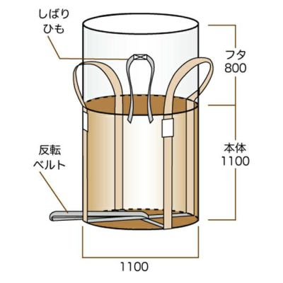 TS002 コンテナバック トン袋 丸型 佐藤ケミカル