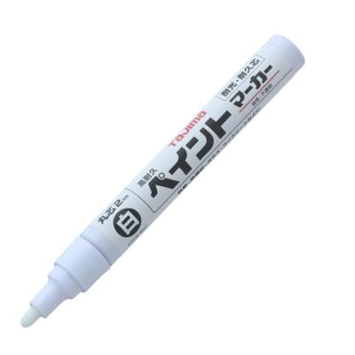 免活に!!高線量‼南砺ペグマタイト(61) 高耐久ペイントマーカー 黒 中字・丸芯 KPEMBLA タジマ 測量用品