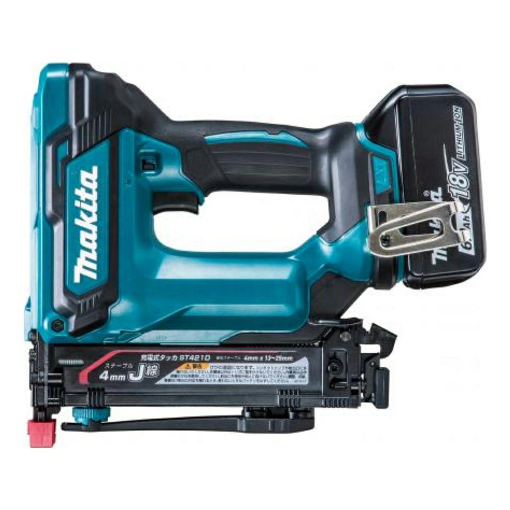Makita - s25g-224kx【中古】makita ﾏｷﾀ　18V　4mm　充電式　ﾀｯｶ　ST421D　本体　ｹｰｽ　ｺﾞｰｸﾞﾙ Makita - s25g-224kx【中古】makita ﾏｷﾀ 18V 4mm 充電式 ﾀｯｶ