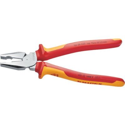 0206-225 1000V絶縁強力型ペンチ 225mm KNIPEX（クニペックス）