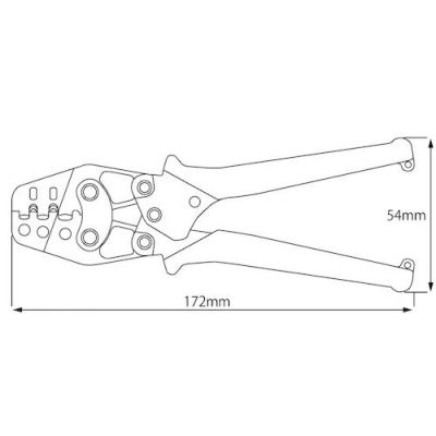 AK1MA2 ミニ圧着工具 裸圧着端子・裸圧着スリーブ（P・B）用