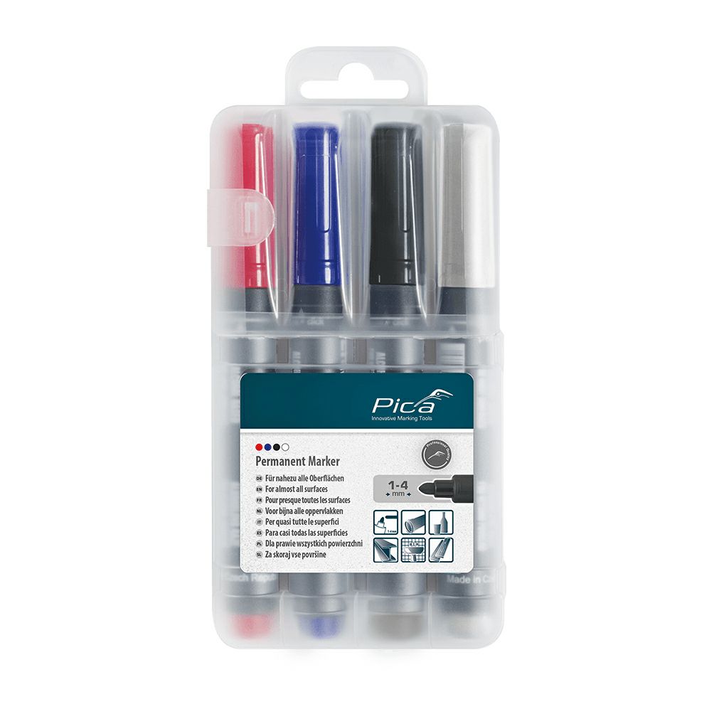 52004 パーマネントマーカー ４色セット PICA（ピカマーカー）