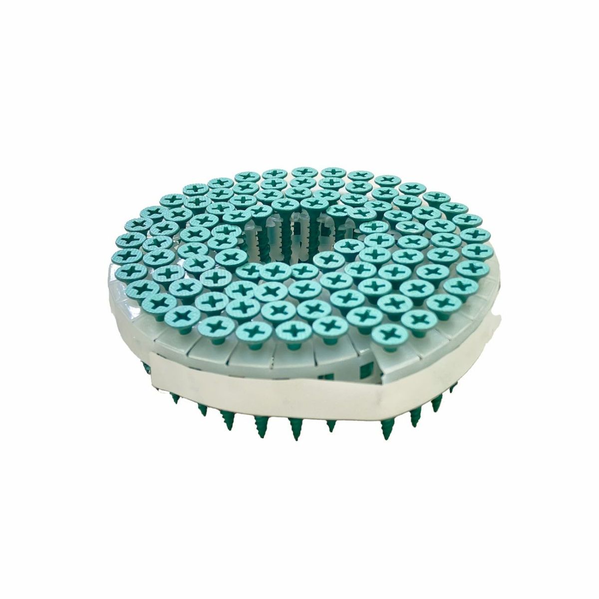 SCN-3932N カラーロール連結ネジ（グリーン） 32mm 100本×20巻 佐藤ケミカル