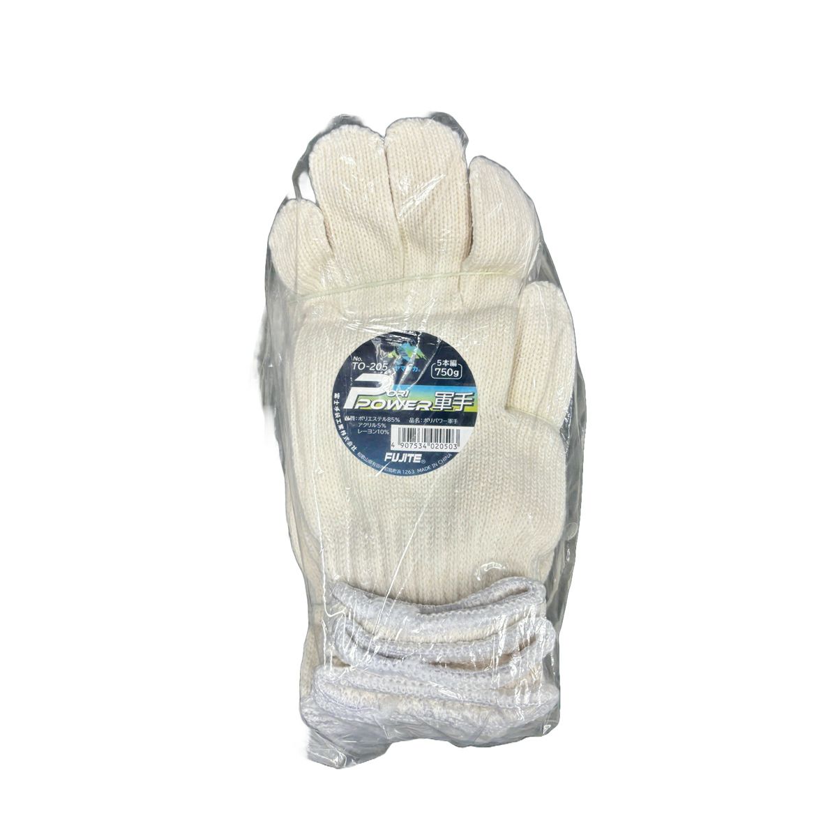TO-205 ポリパワー軍手 12双入 富士手袋