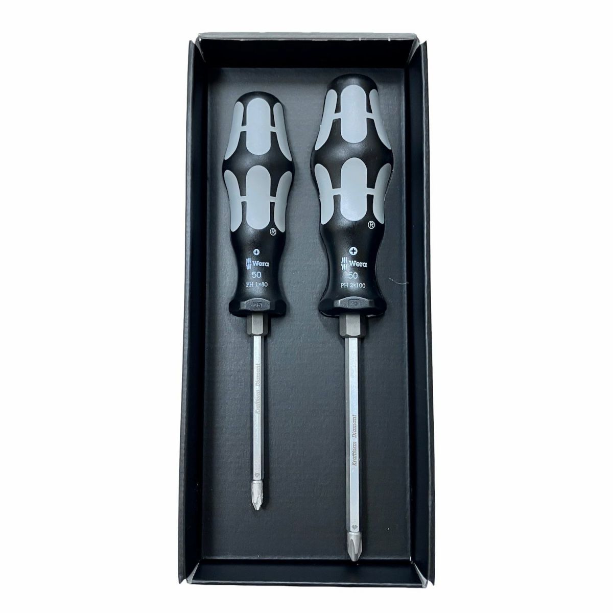 Weraダイヤモンドドライバー2本組 限定シャドウブラック